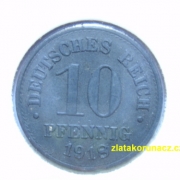 Německo - 10 Reich Pfennig 1918