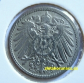 Německo - 5 Reich Pfennig 1901 D