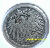Německo - 5 Reich Pfennig 1901 F