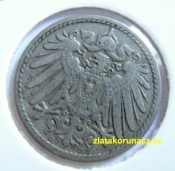Německo - 5 Reich Pfennig 1907 D