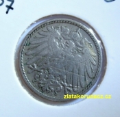Německo - 5 Reich Pfennig 1907 J
