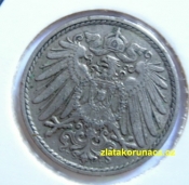 Německo - 5 Reich Pfennig 1914 F