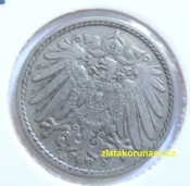 Německo - 5 Reich Pfennig 1915 J