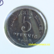 Německo - 5 Reichspfennig 1920 D