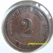 Německo - 2 Reich Pfennig 1906 J