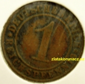Německo - 1 Reichspfennig 1925 E