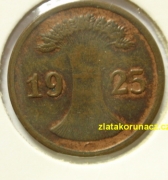 Německo - 2 Reichspfennig 1925 G