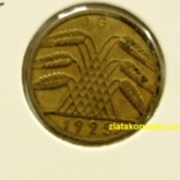 Německo - 10 Reichspfennig 1925 G