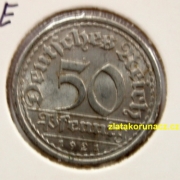Německo - 50 Pfennig Reich 1921 E