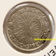 Německo - 50 Reichspfennig 1928 F
