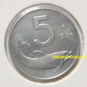 Itálie - 5 lir 1954 R