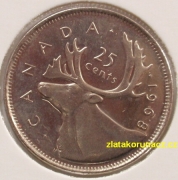 Kanada - 25 cent 1968