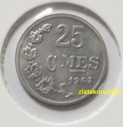 Luxembursko - 25 centimes 1963