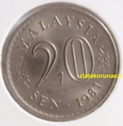 Malaysie - 20 sen 1981