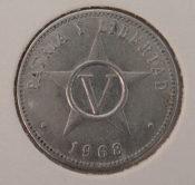 Kuba - 5centavos 1968