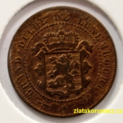 Luxembursko - 2 1/2 centimes 1854