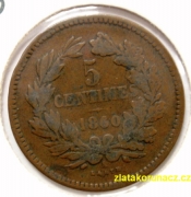 Luxembursko - 5 centimes 1860
