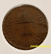 Maďarsko - 1 fillér 1934 BP