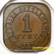 Malaysie-Straits Settlements - 1 cent 1920