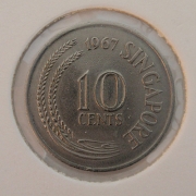 Singapur - 10 cent 1967