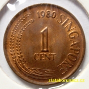 Singapur - 1 cent 1980