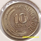 Singapur - 10 cents 1967