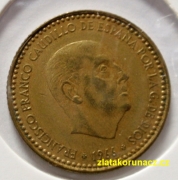 Španělsko - 1 peseta 1966 (72)
