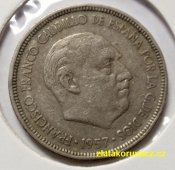 Španělsko - 5 pesetas 1957 (60)