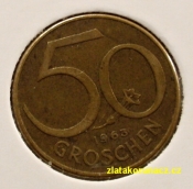 Rakousko - 50 groschen 1963