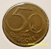 Rakousko - 50 groschen 1968