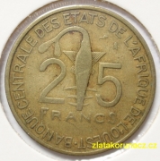 Afrika-Centrální  východní - 25 francs 1970