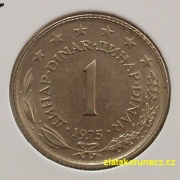 Jugoslávie - 1 dinar 1975