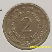 Jugoslávie - 2 dinar 1972