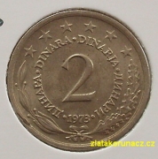 Jugoslávie - 2 dinar 1973