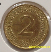 Jugoslávie - 2 dinar 1985