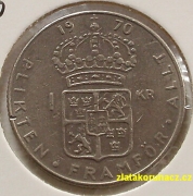 Švédsko - 1 krona 1970 U