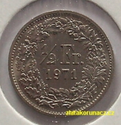 Švýcarsko - 1/2 frank 1971