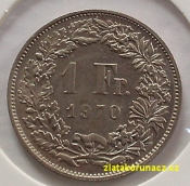 Švýcarsko - 1 frank 1970 