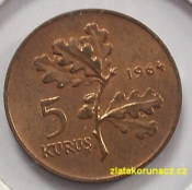 Turecko - 5 kurus 1964