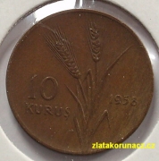 Turecko - 10 kurus 1958