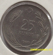 Turecko - 25 kurus 1960