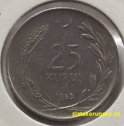 Turecko - 25 kurus 1963