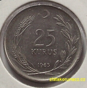 Turecko - 25 kurus 1965