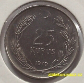Turecko - 25 kurus 1970