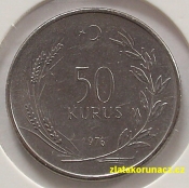 Turecko - 50 kurus 1976