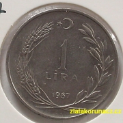 Turecko - 1 lira 1967