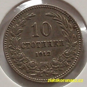 Bulharsko - 10 stotinki 1912