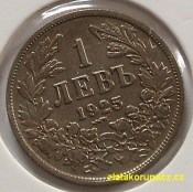 Bulharsko - 1 lev 1925 - vlnovka