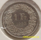 Švýcarsko - 1 frank 1983