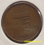 Holandsko - 5 cent 1991